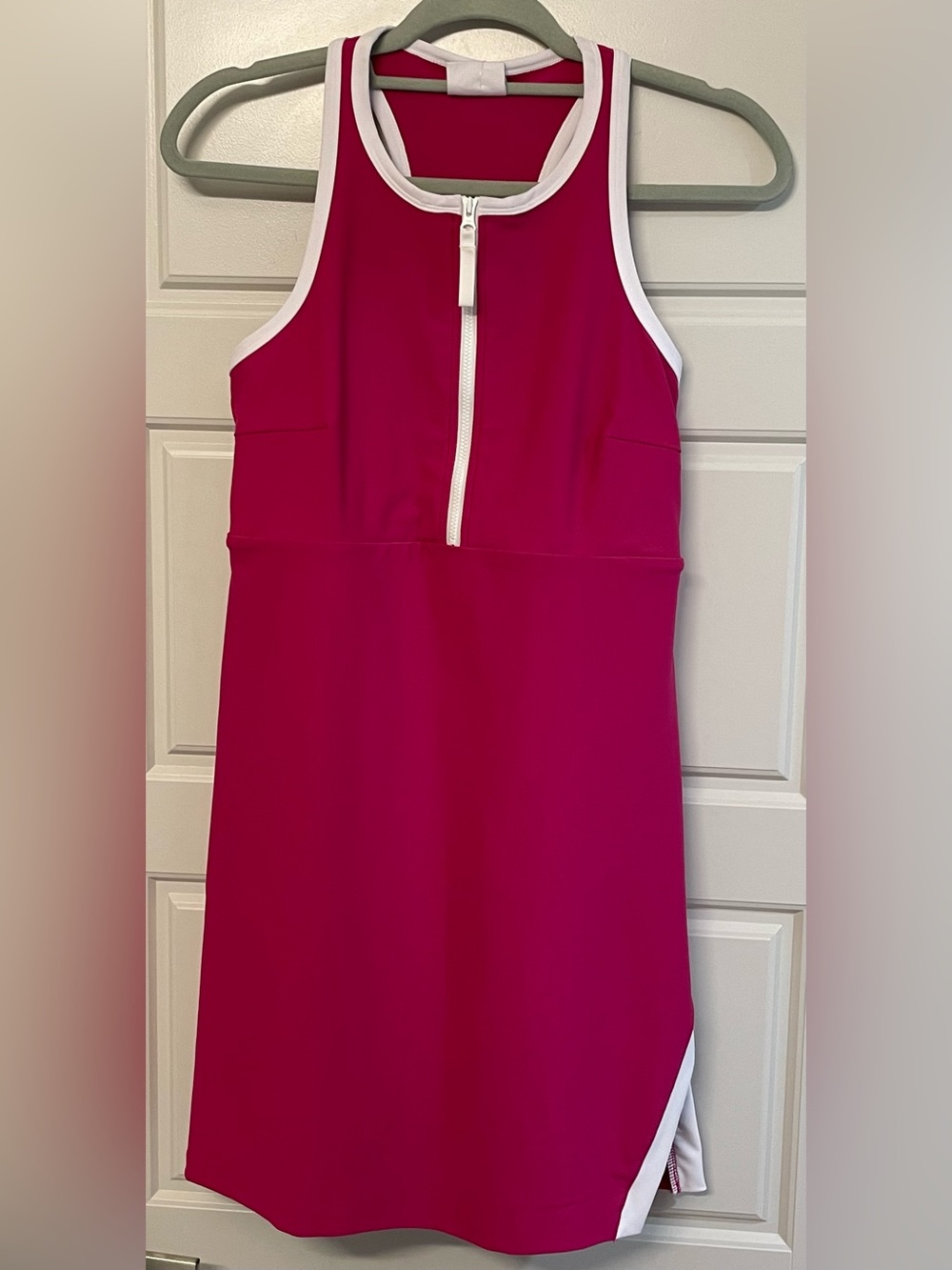 NWT Sage Hot Pink Sleeveless Dress with Shorts